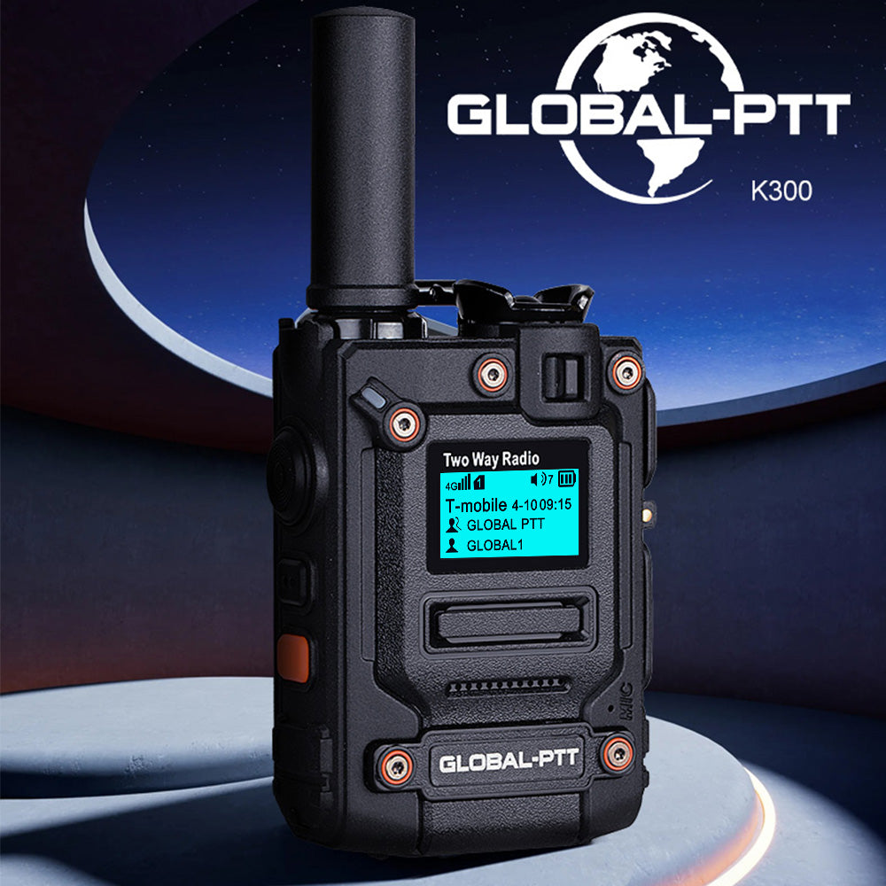 GLOBAL-PTT K300 PoC Radios Unlimited Range - Metal Body 4G LTE Nationwide PTT Long Range Walkie Talkies