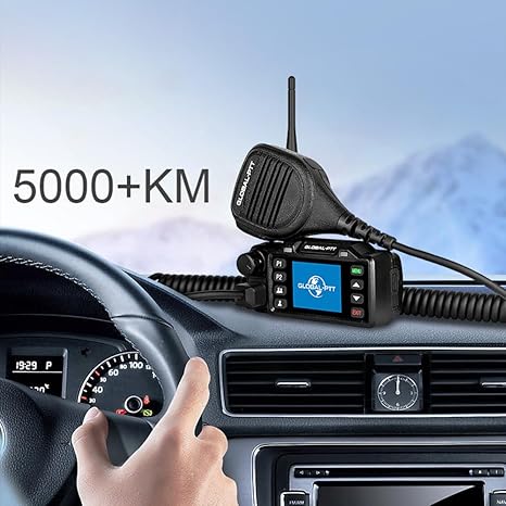 2-Pack Handheld RJ45 Microphone with Coiled Cord for Global-PTT V1 Car PoC Radios Walkie-Talkies