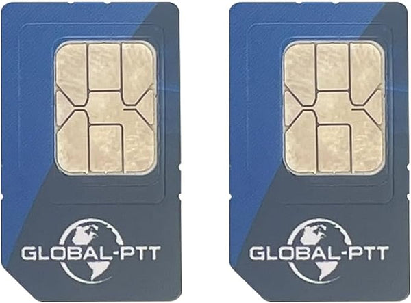 2-Pack Prepaid IoT SIM Card | 360-Day 4G LTE Exclusive for Global-PTT