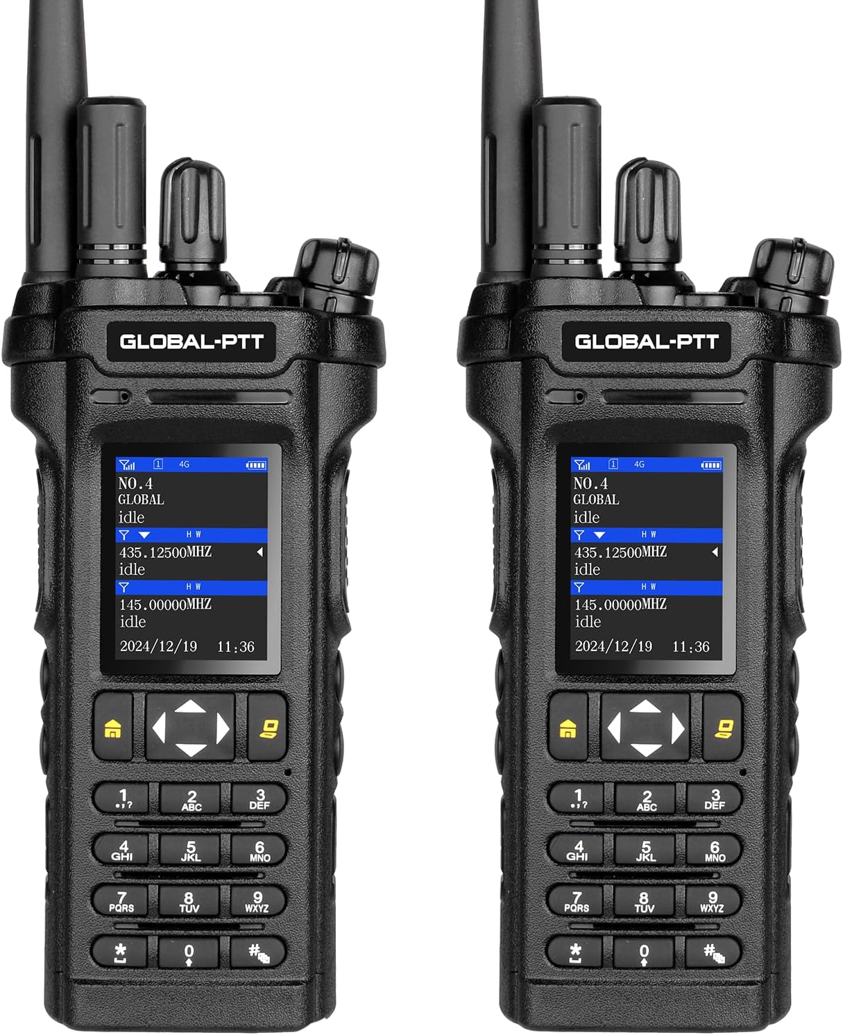 2-Pack 4G LTE PoC and Analog Two-Way Radios, Dual Band UHF/VHF 10w Power Unlimited Nationwide Range Walkie Talkie - Included 1-Year Data Plan