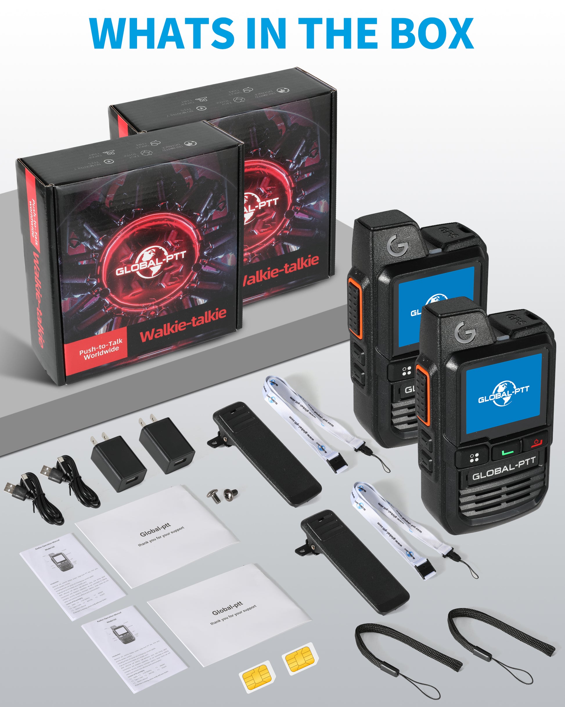 GLOBAL-PTT G0 PoC Radios Unlimited Range - 4G LTE Nationwide PTT Long Range Walkie Talkies GLOBAL-PTT G0 PoC Radios Unlimited Range - 4G LTE Nationwide PTT Long Range Walkie Talkies