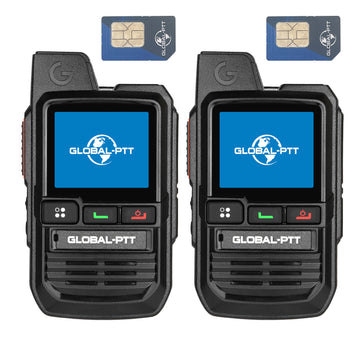 GLOBAL-PTT G0 PoC Radios Unlimited Range - 4G LTE Nationwide PTT Long Range Walkie Talkies